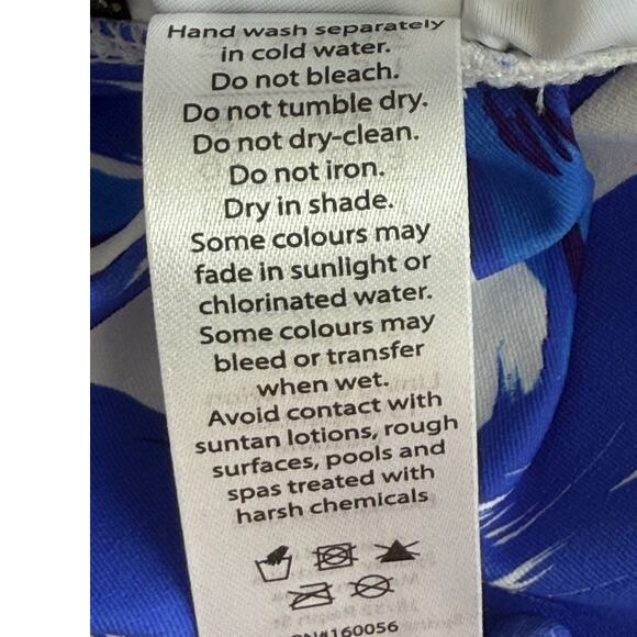 Nip Tuck Swim 6 One Piece Amanda Forget Me Not Swimsuit Multi-Fit Cup Blue White - Picture 10 of 10